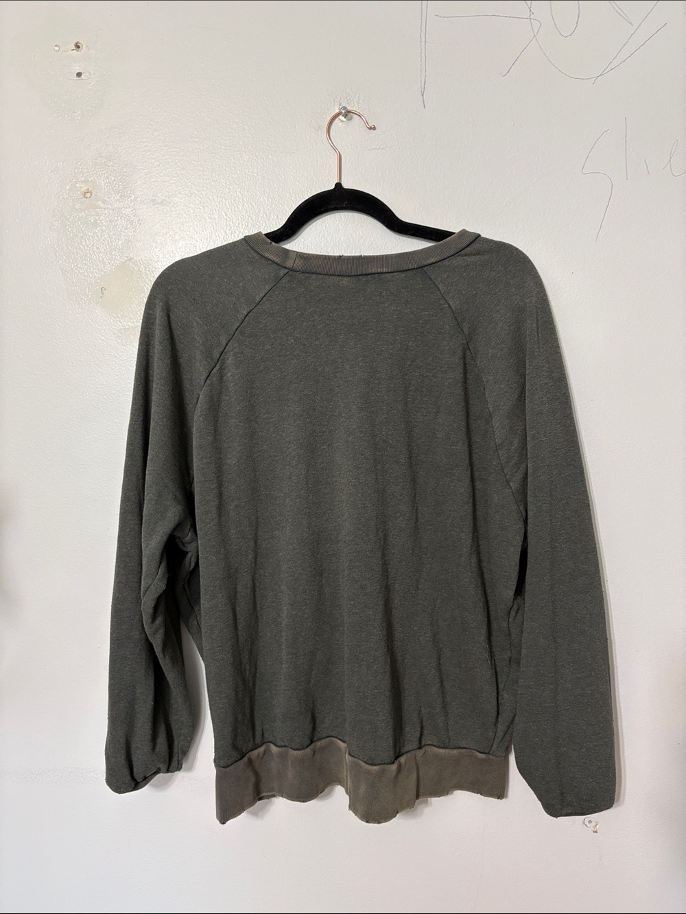 Free People Think Free Gray Graphic Pullover Sweatshirt Top S - Picture 4 of 4